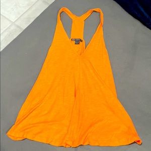Armani exchange orange racer back tank top. M
